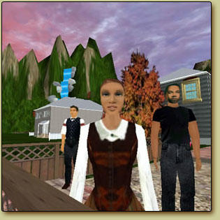 Picture of avatars inside River City